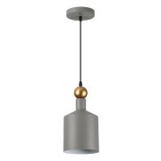 4086/1 PENDANT ODL19 417 серый/золотой Подвес Е27 1*40W 220V BOLLI