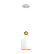 4087/1 PENDANT ODL19 417 белый/золотой Подвес Е27 1*40W 220V BOLLI