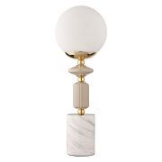 6580/1T CLASSI LN26 36 французское золото, серый/белый металл, керамика/стекло Лампа настольная E14 1*40W 220V VIVIEN