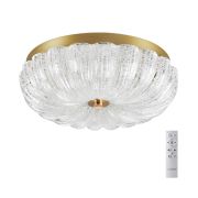 7719/36L PIKO LED SN 567 Светильник металл/стекло/прозрачный/золотой LED 36Вт 3000-6500K D300 IP20 пульт ДУ TESORO