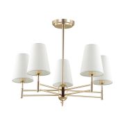 4436/5C NEOCLASSI LN26 073 золотой, белый Люстра потолочная E14 5*40W 220V DORIS