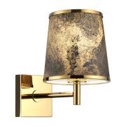 5064/1W MODERN ODL24 203 античн.бронза/серо-беж./металл/натур.камен.«шпон» Бра E27 LED 1*5W BERGI