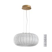 7720/36L PIKO LED SN 572 Светильник металл/стекло/прозрачный/золотой LED 36Вт 3000-6500K D400 IP20 пульт ДУ ANGELO