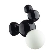 6566/1W MODERNI LN26 178 черный/белый матовый/металл/стекло Бра E27 1*40W 220V BLASEN