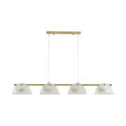 6571/4C NEOCLASSI LN26 193 медный/белый/металл/стекло Люстра потолочная E14 4*60W 220V FIORO