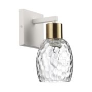 6583/1W MODERNI LN26 197 белый, золотой/прозрачный/металл/стекло Бра E27 1*40W 220V ICE