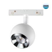 358394 SHINO NT20 160 белый/хром Трековый св-ник для низков.шинопровода IP20 LED 4000K 10W 48V FLUM