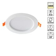 357573 SPOT NT18 503 белый Встраиваемый светильник IP20 LED 3000K 10W 175-265V LUNA