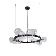 Crystal Lux Люстра Crystal Lux AGATA SP15 V2 BLACK/TRANSPARENTE