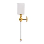 Crystal Lux Бра Crystal Lux MIRABELLA AP1 GOLD/WHITE