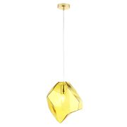 Crystal Lux Светильник подвесной Crystal Lux NUESTRO SP1 GOLD/AMBER