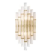 Crystal Lux Бра Crystal Lux SARAGOSA AP2 BRASS/TRANSPARENTE
