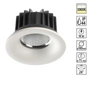 357602 SPOT NT18 464 белый Встраиваемый светильник IP44 LED 3000K 10W 100-265V DRUM