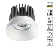 357585 SPOT NT18 474 белый Встраиваемый светильник IP44 LED 3000K 10W 100-265V METIS