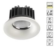 357604 SPOT NT18 464 белый Встраиваемый светильник IP44 LED 3000K 30W 100-265V DRUM