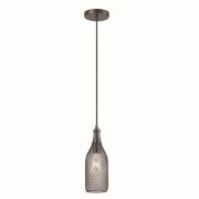 3353/1 PENDANT ODL17 418 черный Подвес E27 60W 220V BOTTLE