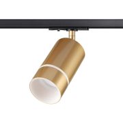 370780 PORT NT21 250 золото Светильник трековый однофазный трехжильный IP20 GU10 9W 235V ELINA