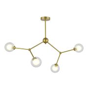 SLE1106-203-04 Светильник подвесной Золотистый/Прозрачный, Белый G9 LED 4*5W ARCUS