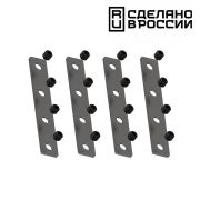 135133 NT21 123 черный Соединитель прямой внутренний для арт 135129-135130; 135179-135180; 135189-135192 (4 шт. в комплекте) FLUM