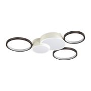 5253/80CL LEDIO LN26 291 белый, черный Люстра потолочная диммир. с ДУ LED 80W 220V NORBERT