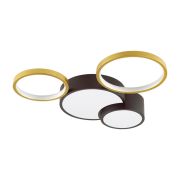 5255/64CL LEDIO LN23 000 черный, матовое золото Люстра потолочная диммир. с ДУ LED 64W 220V NORBERT