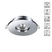 370802 SPOT NT22 532 Светильник встраиваемый влагозащищенный IP44 GU10 50W 220V AQUA