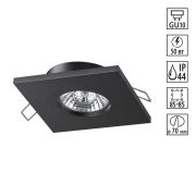 370805 SPOT NT22 532 черный Светильник встраиваемый влагозащищенный IP44 GU10 50W 220V AQUA