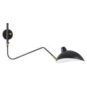 4830/1W WALLI ODL21 459 черный/золотой Настенный светильник E27 1*40W KERBI