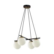 5212/4 MODERNI LN26 175 черный, золотой Люстра E27 4*60W 220V RANDI