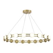 SL6610.203.20 Светильник подвесной ST-Luce золотистый/белый LED 1*40W 4000K MONRO