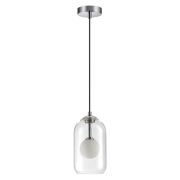 4953/1 PENDANT ODL22 000 хром/ белый/прозрачный/стекло Подвес G9 1*40W LOSTAR