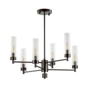 5275/6C CLASSI LN26 104 черный хром Люстра потолочная E14 6*40W 220V KAMILLA