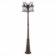 SL080.425.03 Светильник уличный наземный ST-Luce Темный кофе/Прозрачный, Темный кофе E27 3*100W LASTERO