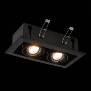 ST250.448.02 Св-к встр. Черный GU10 2*50W L245xW126xH70 220V Без ламп Встраиваемые светильники