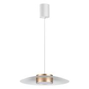 358895 OVER NT22 386 белый/золото Светильник накладной светодиодный, провод 2м IP20 LED 4000К 18W 220-240V PILZ