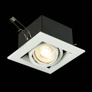ST250.558.01 Св-к встр. Черный, Белый GU10 1*50W IP20 L126xW126xH70 220V Без ламп Встраиваемые светильники