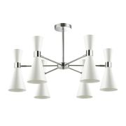 3661/6C MODERNI LN26 213 хром/матовый белый Люстра потолочная E14 6*60W 220V QUINN