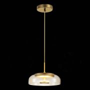 SL6002.203.01 Подвес ST-Luce Золотистый/Янтарный LED 1*7W 4000K LAZIO