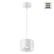 358967 OVER NT22 352 белый Светильник накладной с переключ. цв. температуры, провод 2м IP20 LED 3000К4000К6000К 12W вниз + 3ВW вверх 110-265V GIRO