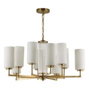 4990/10 HALL ODL23 637 матов. золотой/белый/стекло Люстра E27 10*40W KASALI