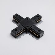 Х-коннектор для однофазного трекового шинопровода MKA-004-2 Черный
