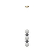 07627-3+2,19 Подвес Мони черный Led 18W