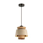 4992/1 PENDANT ODL23 381 св. коричневый/золотой/металл/экокожа Подвес E27 60W KRESSA