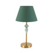 8275/1T CLASSI латунь/зеленый, металл/керамика/ткань Настольная лампа Е14 1*40W 220V VERMONT