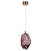 7113/4LA L-VISION ODL25 Подвесной светильник сиреневый/винное стекло/металл IP20 LED 4W 300Лм 3000K 200° 220V GEMME