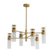 8276/6 MODERNI латунь/прозрачный, металл/стекло Люстра Е14 6*40W 220V DENVER