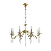 8319/8 CLASSI шампань/прозрачный, металл/хрусталь Люстра E14 8*40W 220V SEVERINA