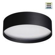 359601 OVER NT25 000 черный Светильник накладной светодиодный с переключ. цв. температуры IP20 LED 36W 220-240V 3000К4000К6000К ORBIS