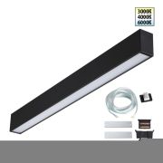 359603 OVER NT25 000 черный Светильник линейный светодиод. с переключ. цв. температуры IP20 LED 20W 220-240V 3000К4000К6000К FATTO