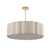 8287/7 PROVENCE золотой/бежевый, металл/текстиль Люстра потолочная Е14 7*40W 220V KORTNI